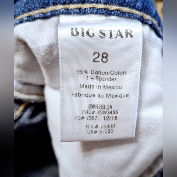 🦋Big Star Denim Jean Shorts~Size 28🦋 - Picture 4 of 5